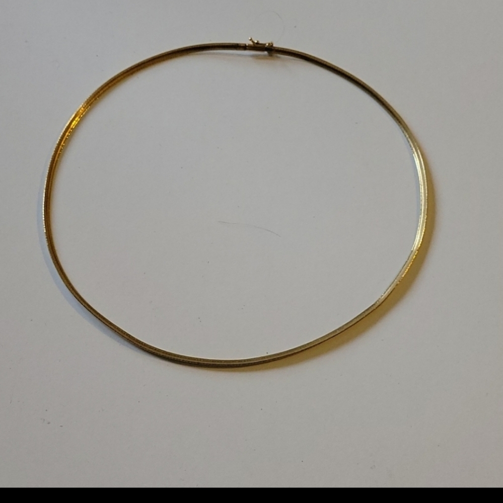 10k herringbone necklace